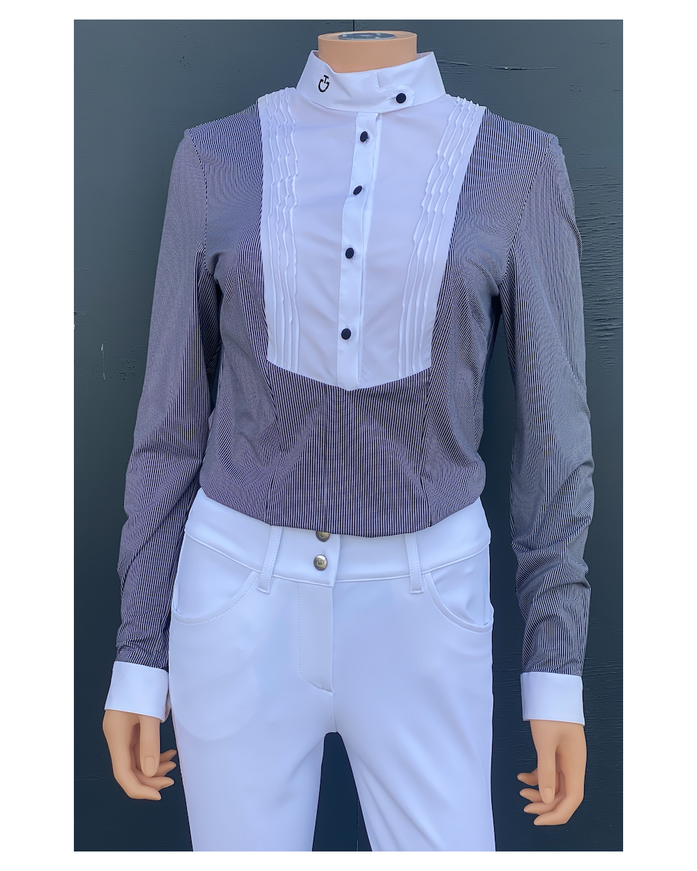 Polo Techn Shirt I/Sleeves W/Bib cavalleria toscana CAD004 JE055 Cavalleria Toscana Cavaliers