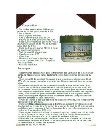 Régénérant 280ml - Ungula  ungula Accueil