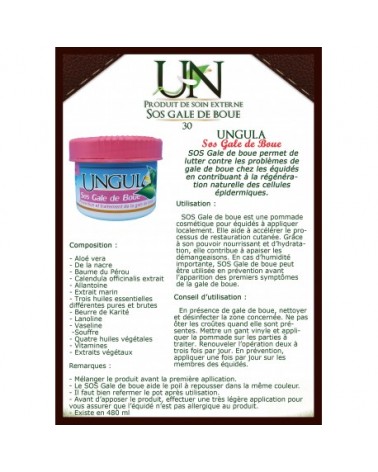 SOS Gale de Boue 480ml - Ungula  ungula Accueil