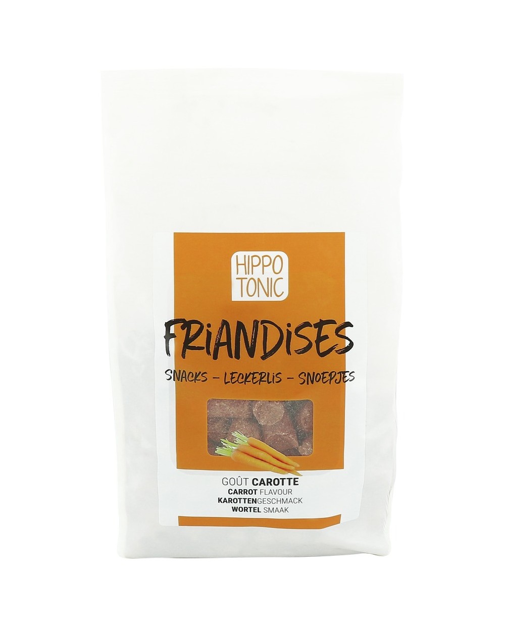 Friandises HIPPOTONIC, goût Carotte Sachet 1KG  Hippo Tonic Accueil