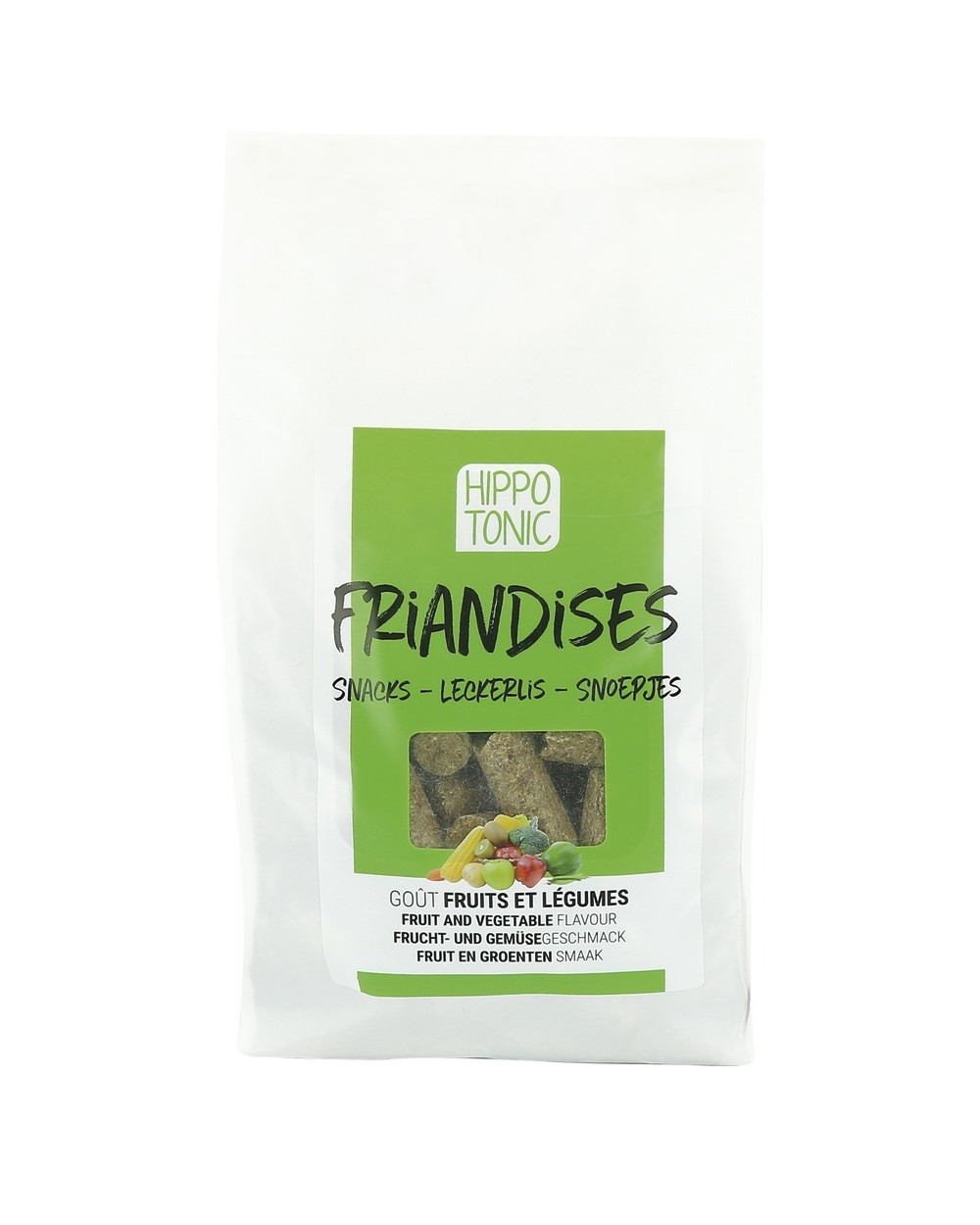 Friandises HIPPOTONIC, goût Fruits et legumes Sachet 1KG  Hippo Tonic Accueil