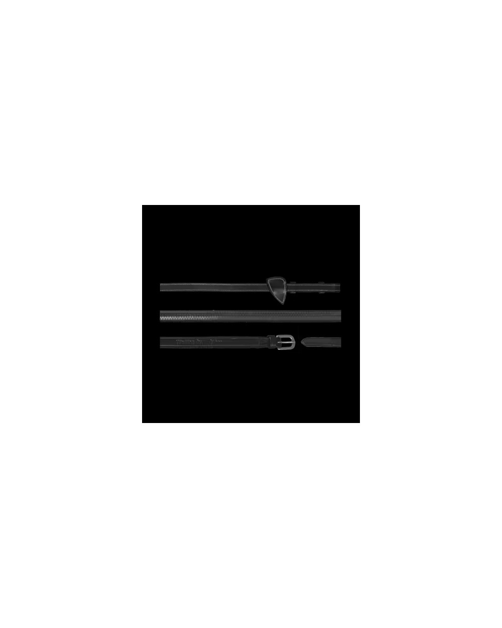 Rênes Caoutchouc 1/2 Noir Dy'on  Dy'on Accueil